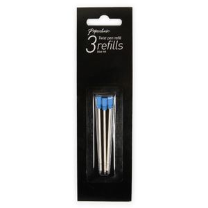 Refill Twist Penn Blue Ink 3pk