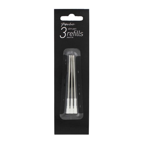 Refill Slim Penn Black Ink 3pk