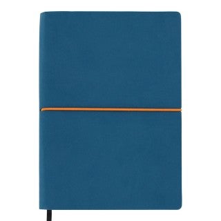 Notatbok Noto A5 m/strikk Linjert Heftet Orange