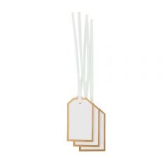Gavemerkelapp Bronze White Mini Tags X10