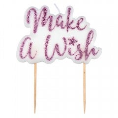 Unicorn make a wish candle