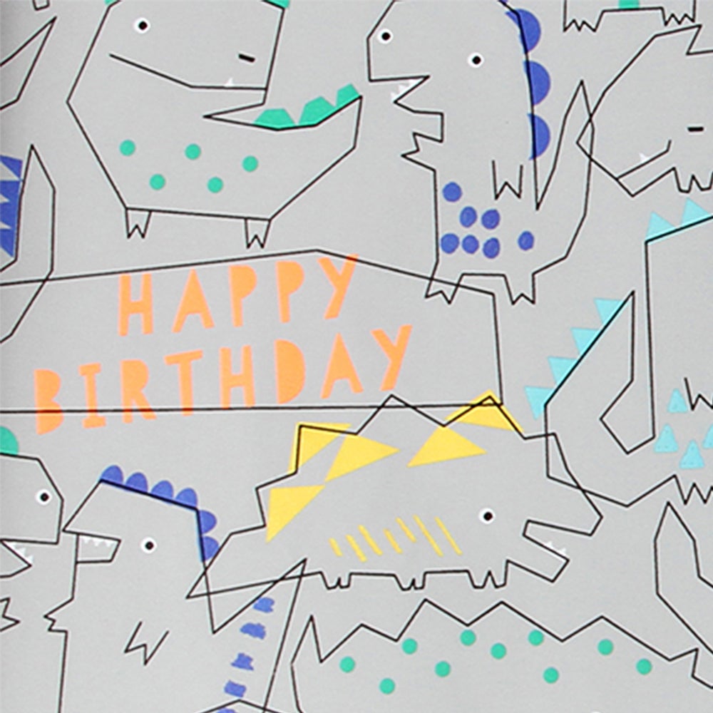 Gavepapir 3m Birthday Dino