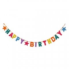 Birthyay happy birthday felt banner 2m