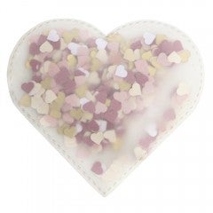 Confetti vellum heart X5