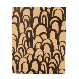 NOTATBOK 8X10 KRAFT MONO LOOPS