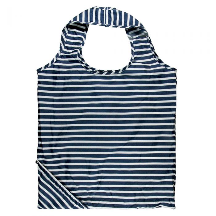Veske sammenleggbar navy stripe