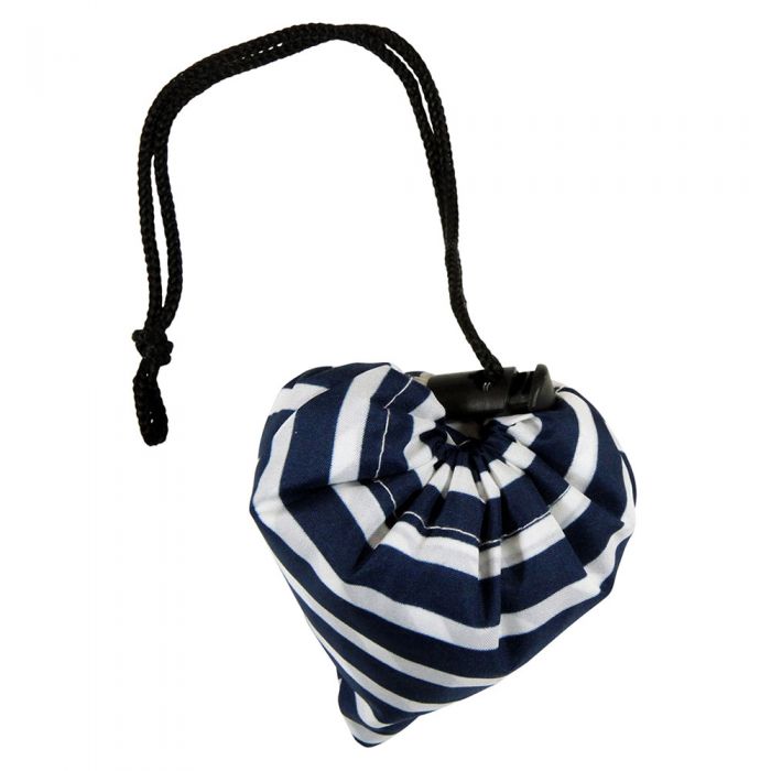 Veske sammenleggbar navy stripe