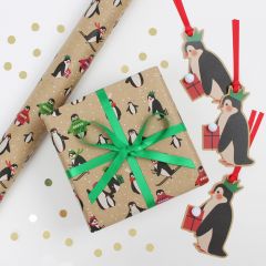 Gavepapir 5m Penguins