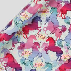 Gavepapir 3m Unicorn Birthday