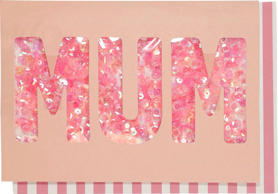 Kort Confetti Shake Mum