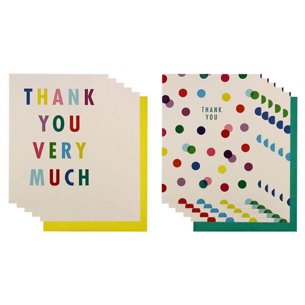 Takkekort Multi Spot Thank You 12 Pk