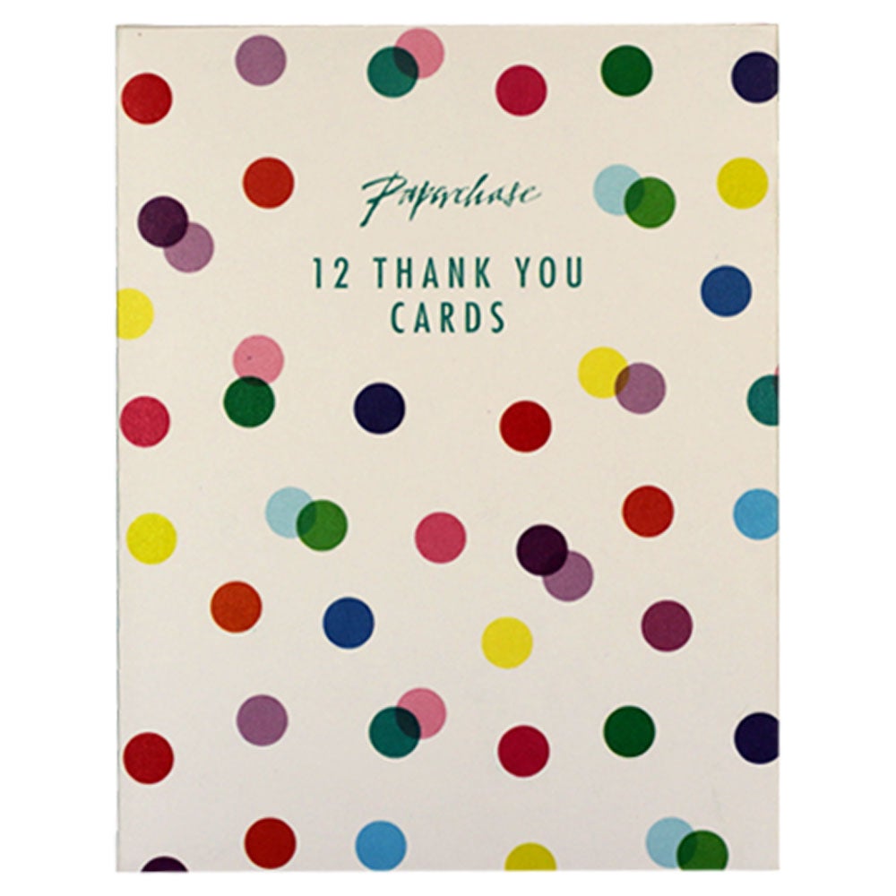 Takkekort Multi Spot Thank You 12 Pk
