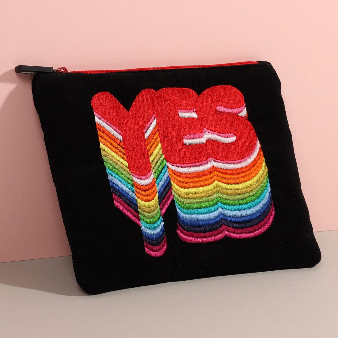 Pennal Velvet Yes Pencil Case