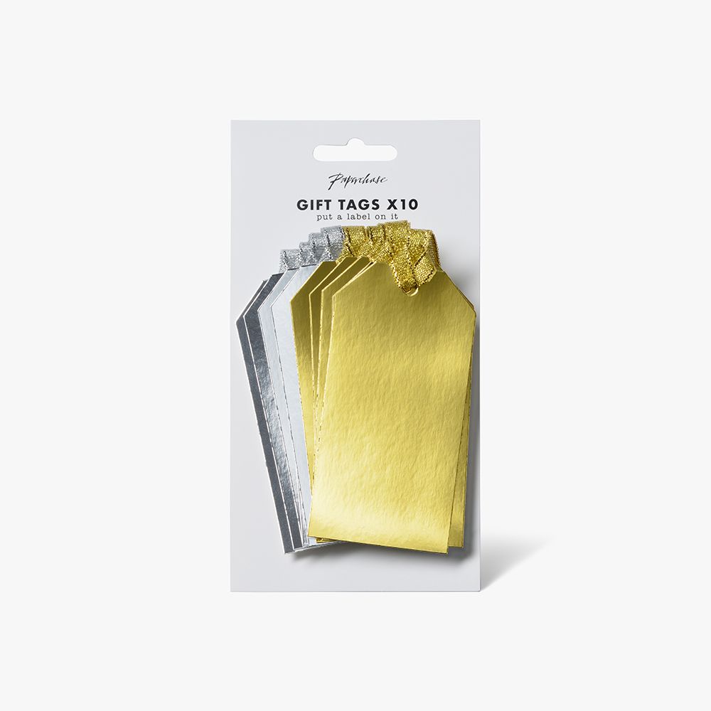 Gavemerkelapper Gold Silver 10pk