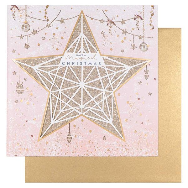 Julekort Lasercut Star