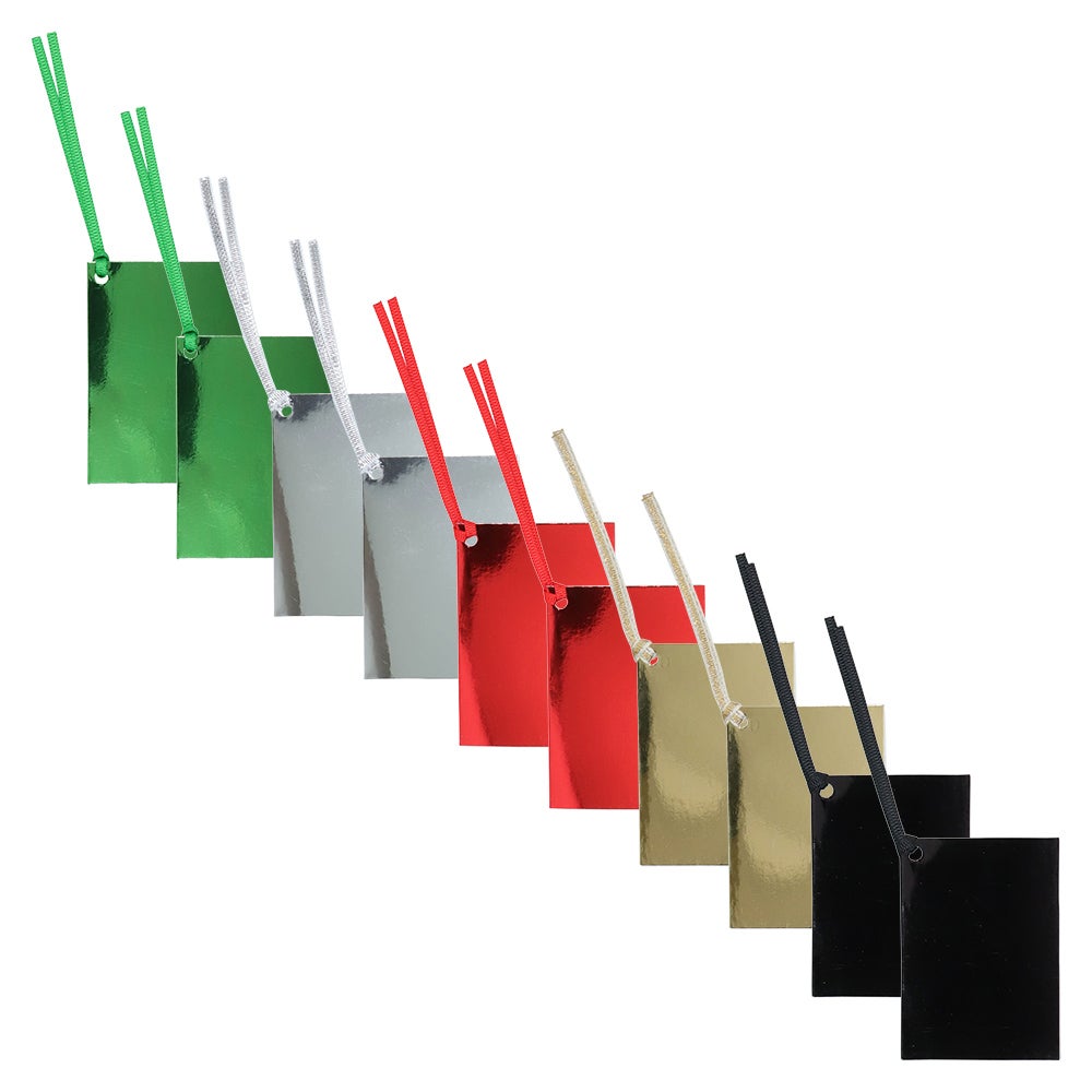 Gavemerkelapp Multi Foil Folded 10pk