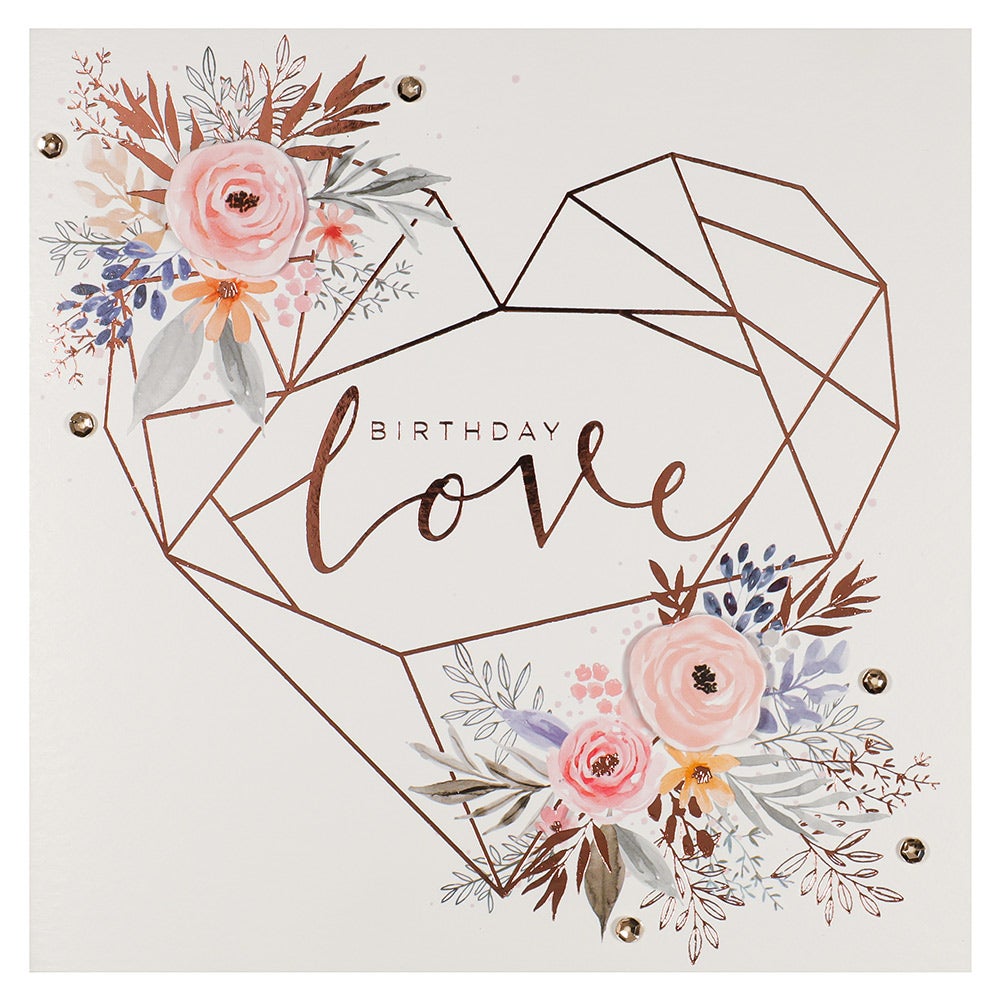 Kort Birthday Love Tip Ons