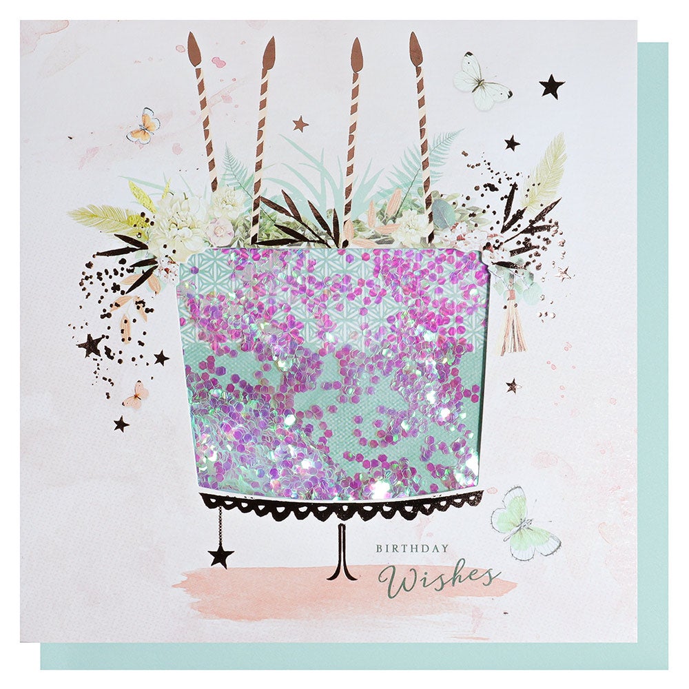 Kort Confetti Cake Birthday Wishes