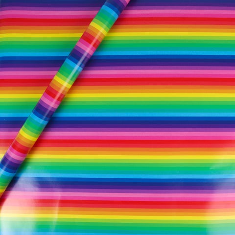 Gavepapir 5m Rainbow Stripe