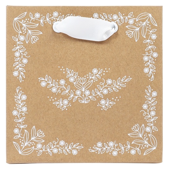 Gavepose Kraft Floral Small