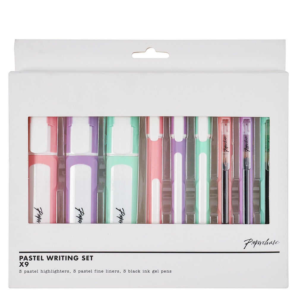 Skrivesett Pastell 9pk