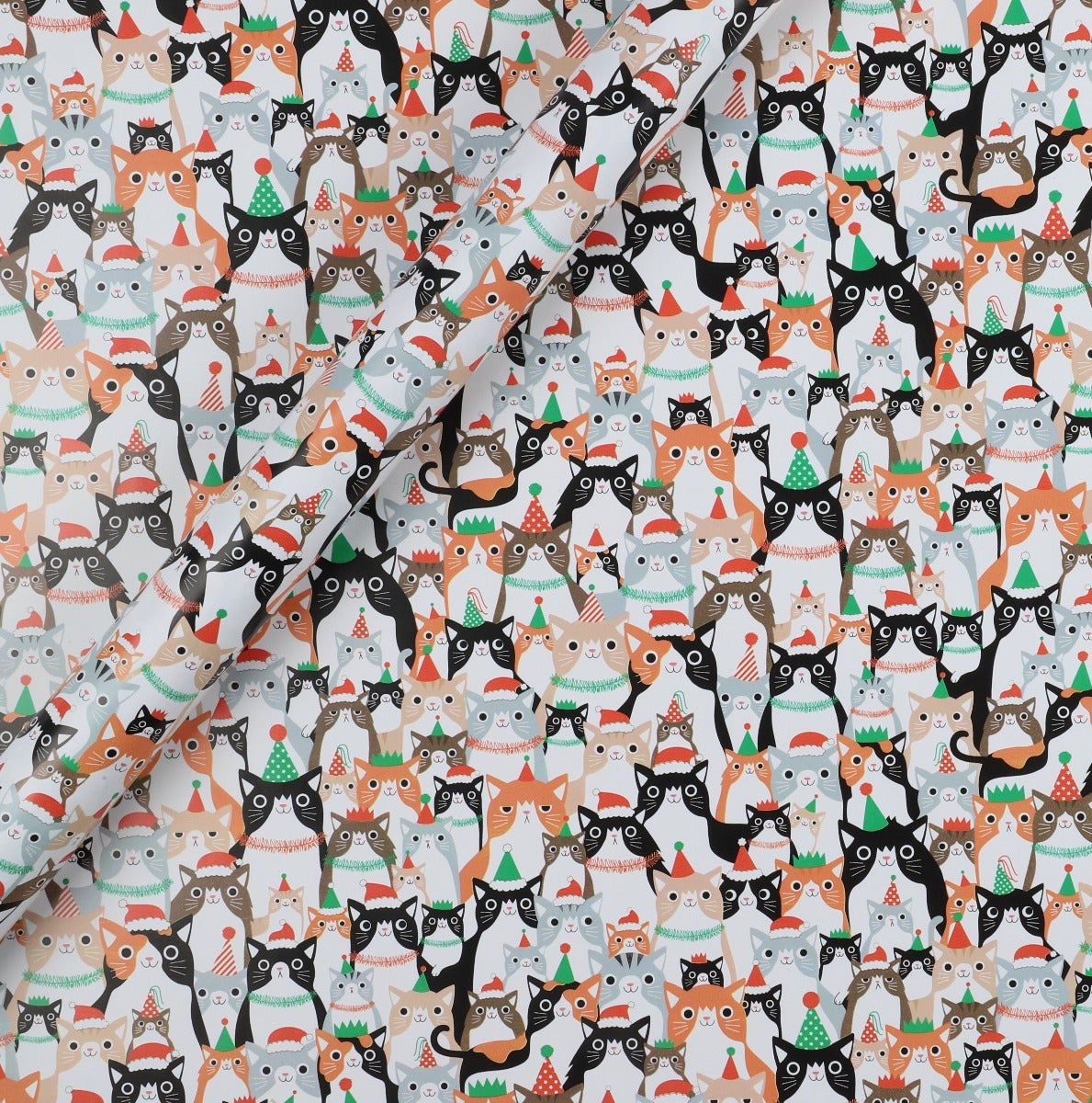 Gavepapir 3m Festive Cats
