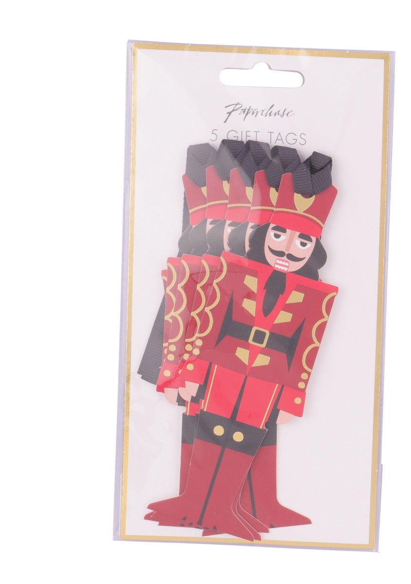 Merkelapper Gold Nutcracker 5pk