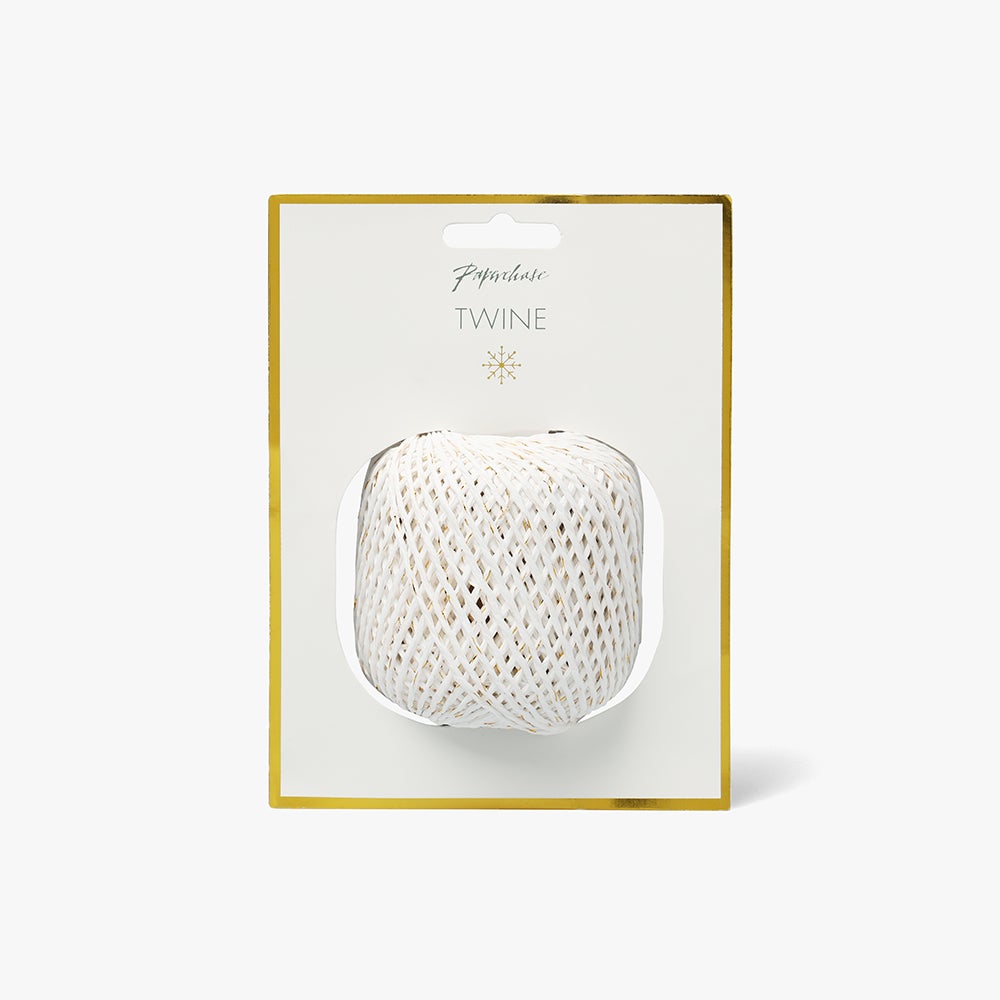 Gavebånd Metallic White Twine 50m