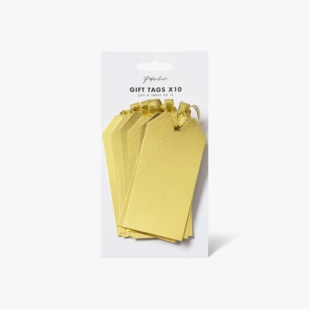 Gavemerkelapp Micro Foil Gold 10pk