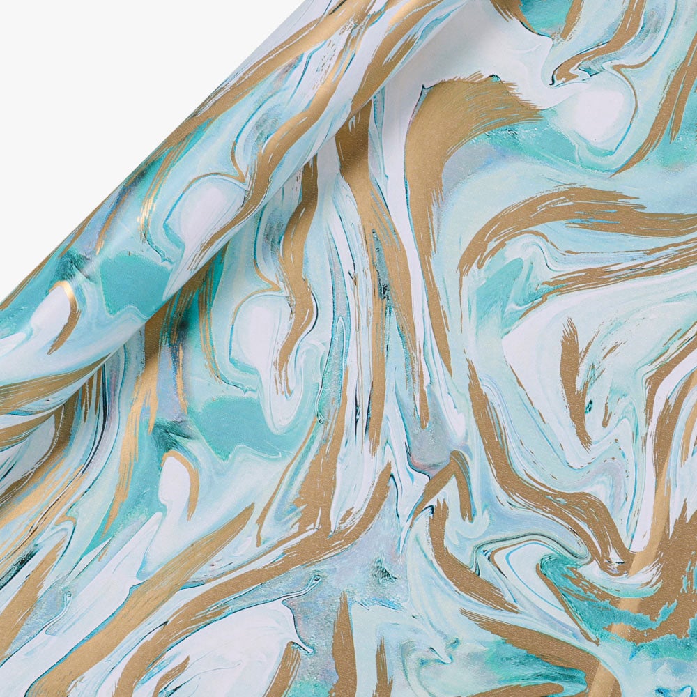 Gavepapir 3m Blue Marble