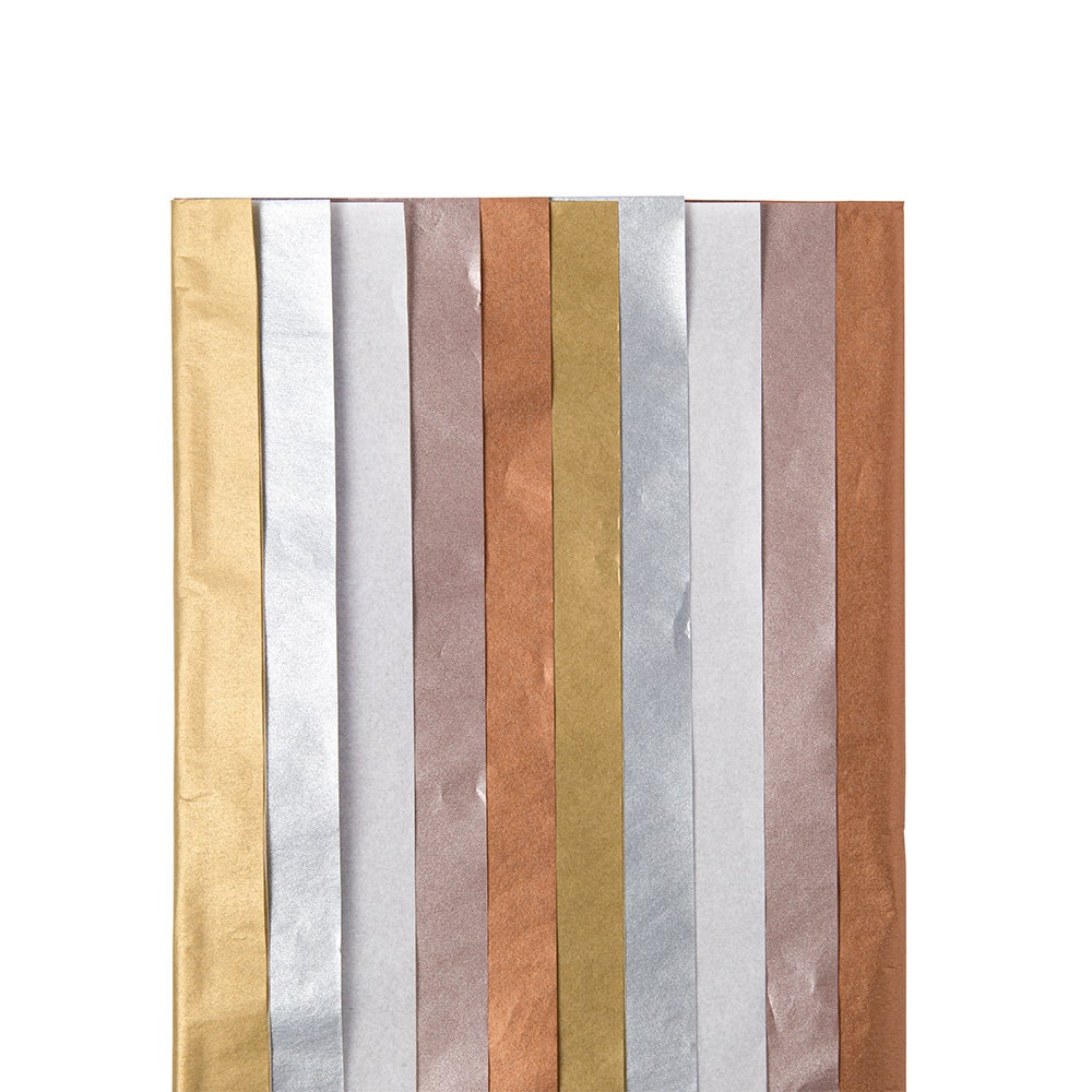 Silkepapir Metallic 10 ark