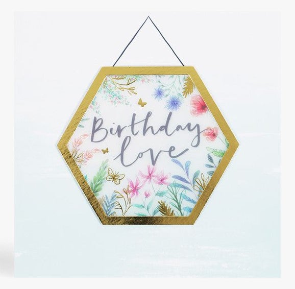 Kort PC Bday Love Hanging Dec