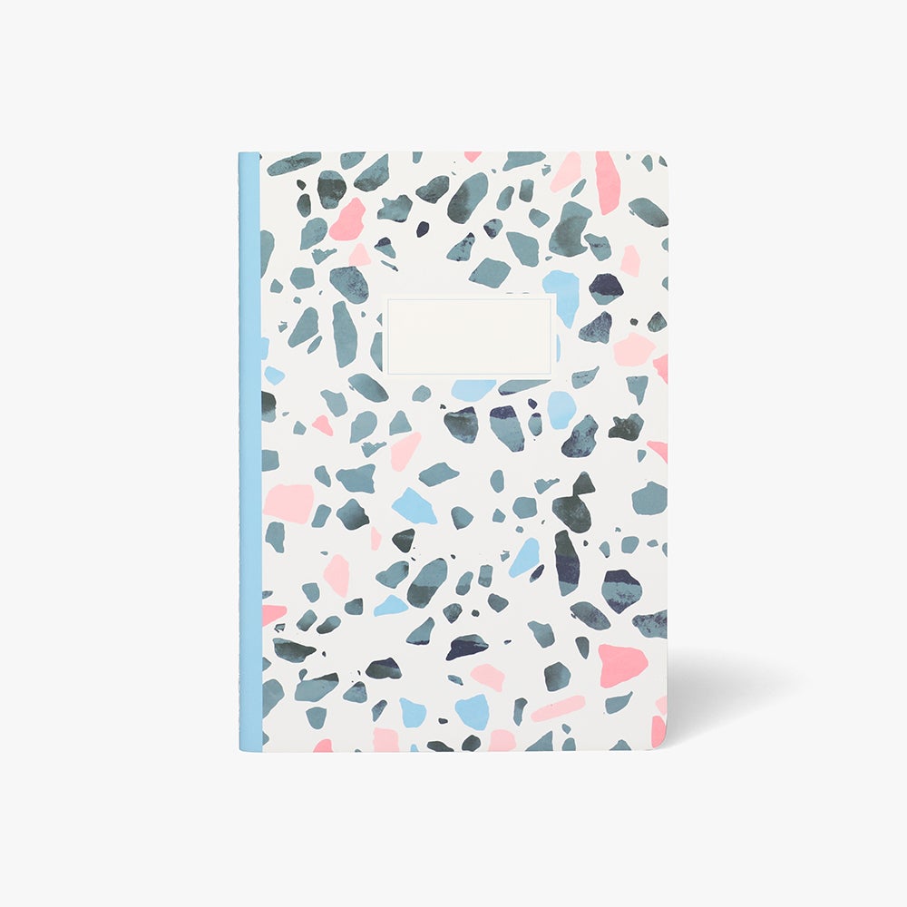 Notatbok  Abstract Blue Pink Exercise