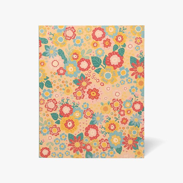 Notatbok  8x10 Naïve Floral