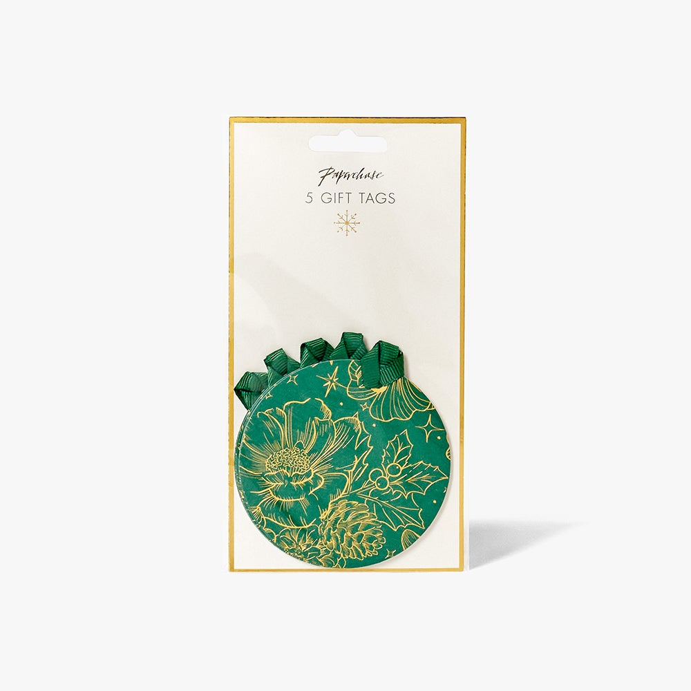 Gavemerkelapp Festive Floral 5pk