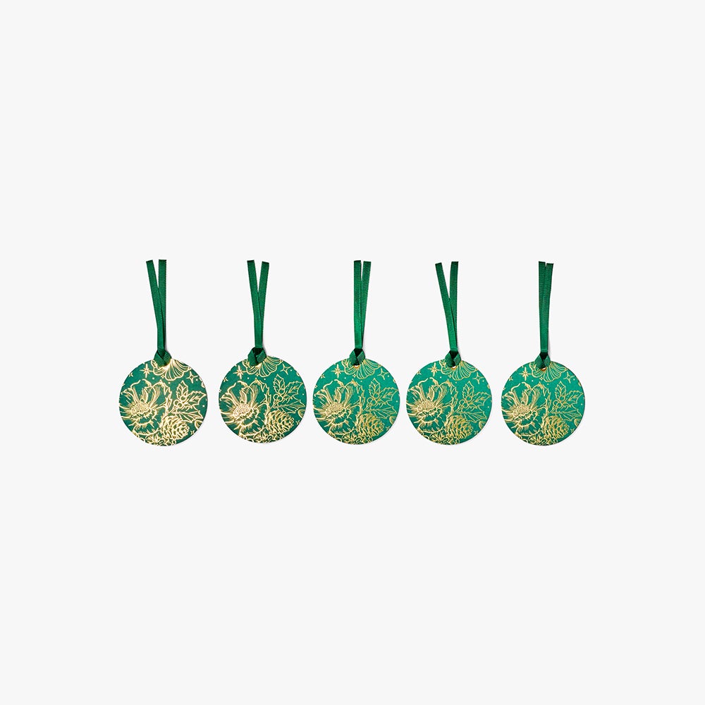 Gavemerkelapp Festive Floral 5pk