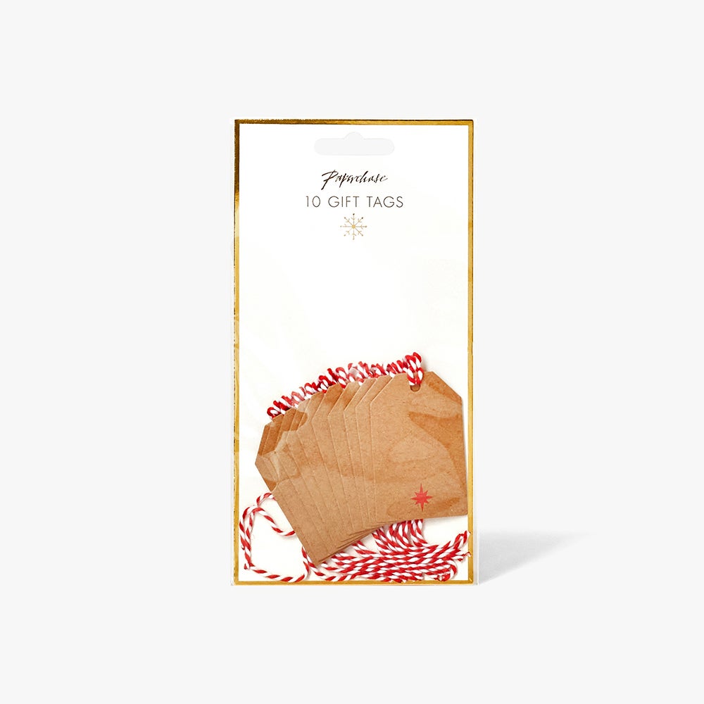 Gavemerkelapp Icon Mini Kraft 10pk
