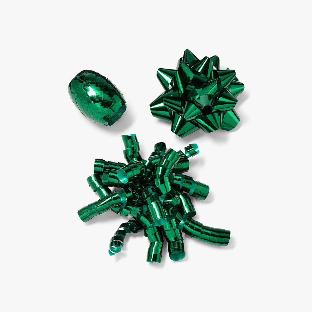 Gavebånd Og Rosetter Green Curly