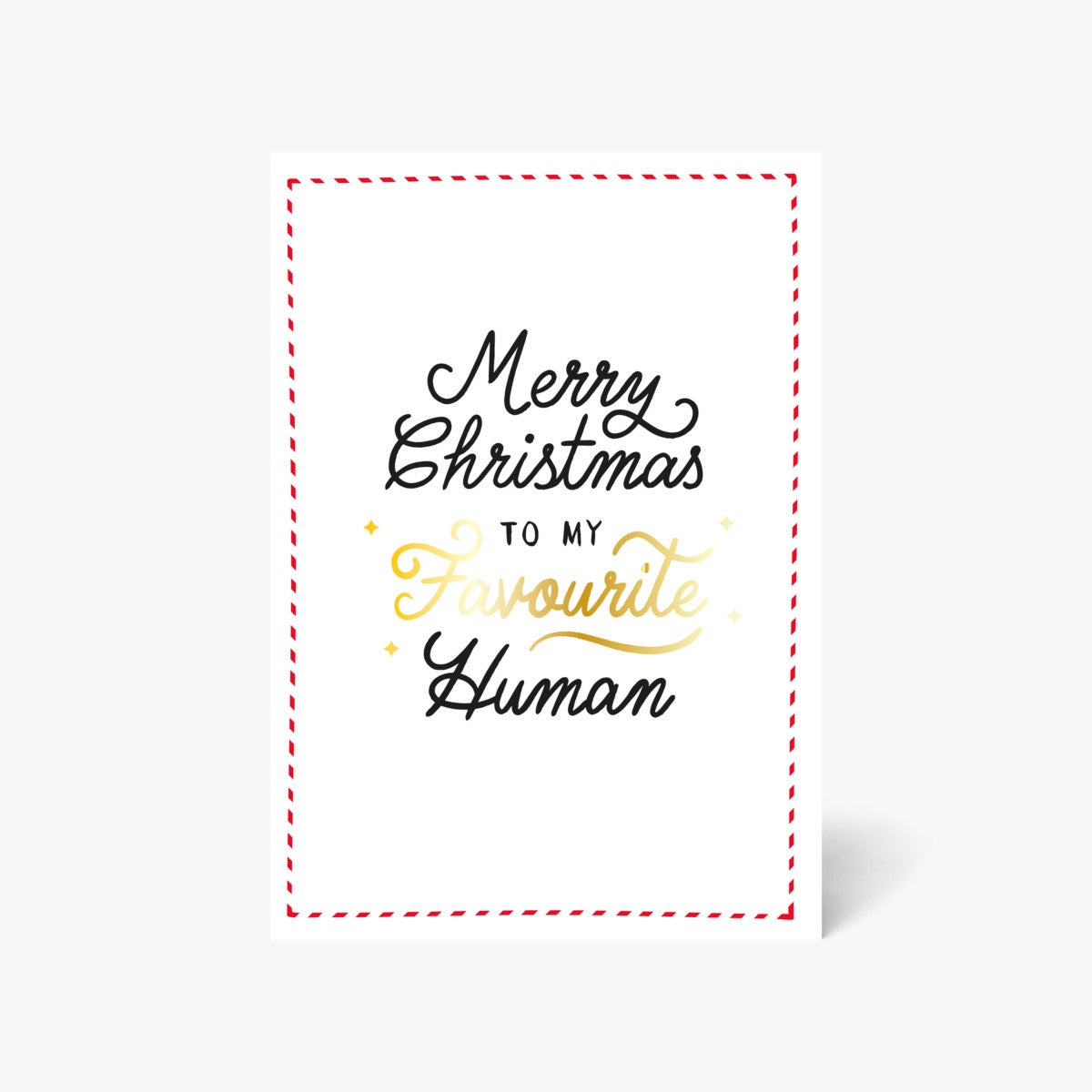 Julekort Merry Xmas Favourite Human