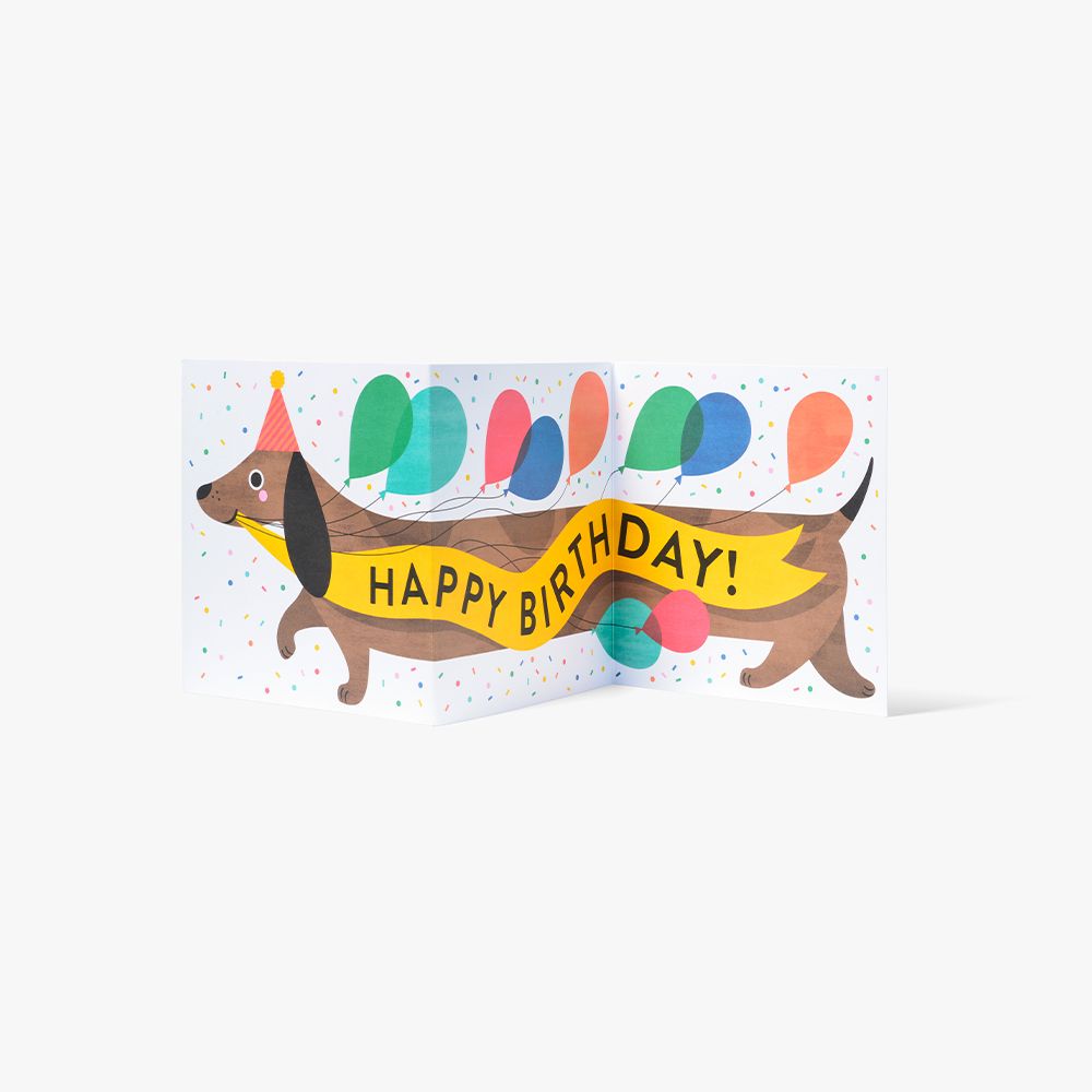Kort PC Birthday Sausage Dog