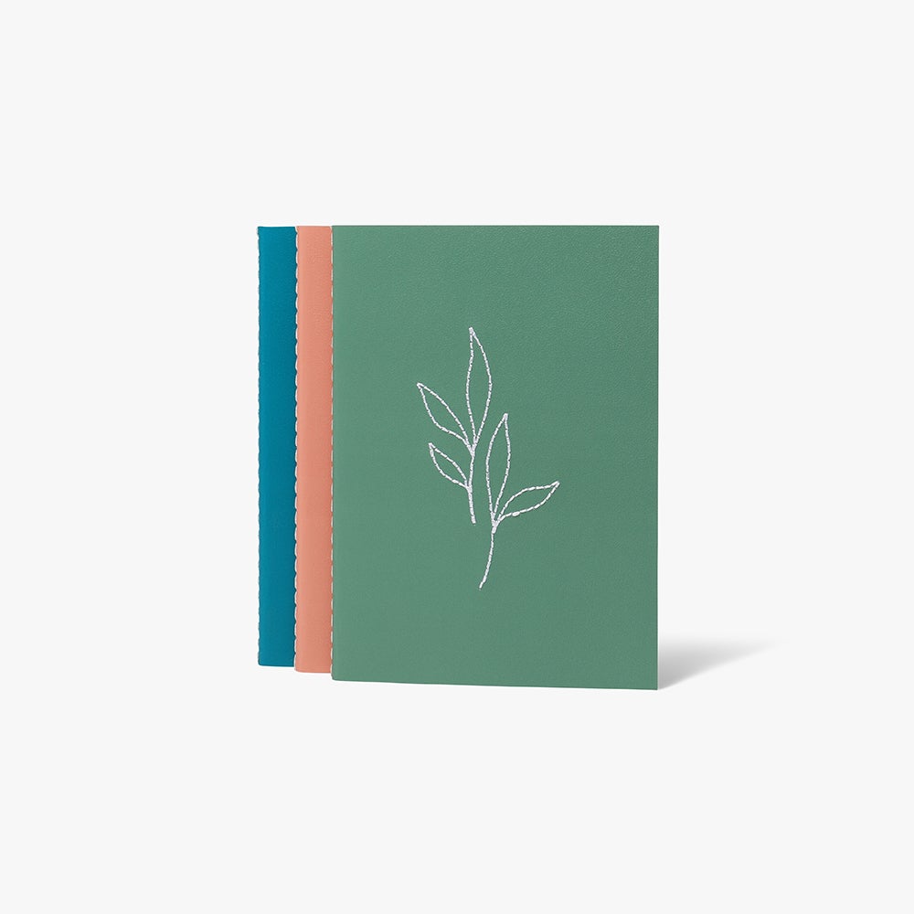 Notatbok Serenity A6 Stitch 3pk