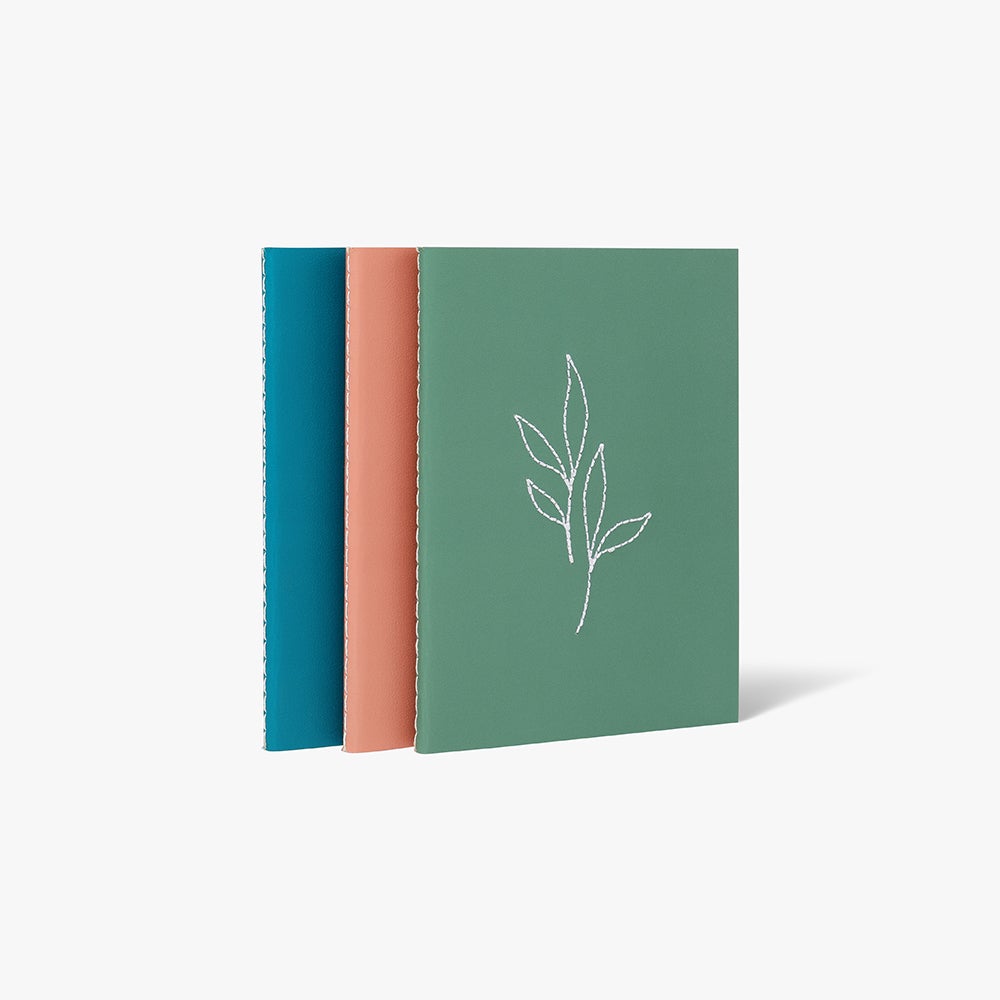 Notatbok Serenity A6 Stitch 3pk