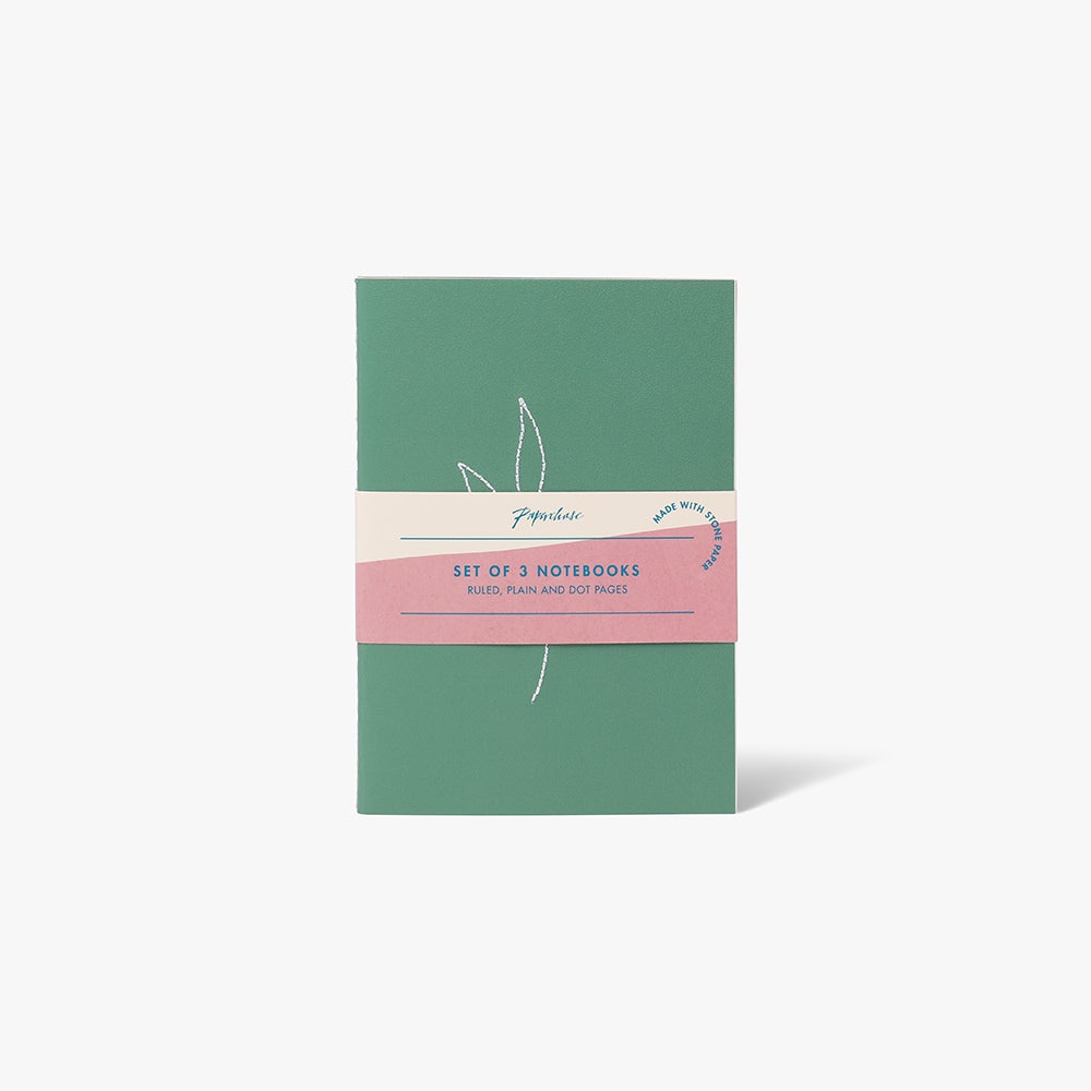 Notatbok Serenity A6 Stitch 3pk