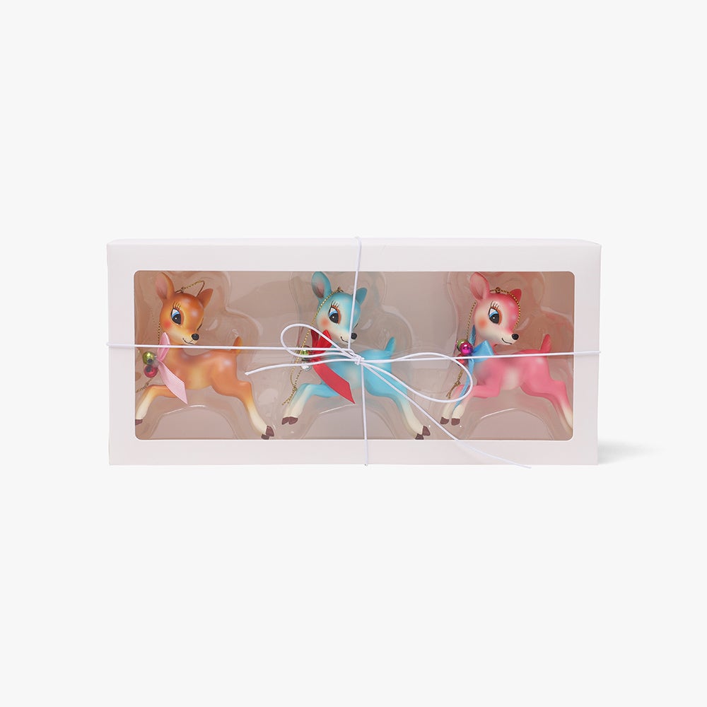 Julepynt Retro Deers 3pk