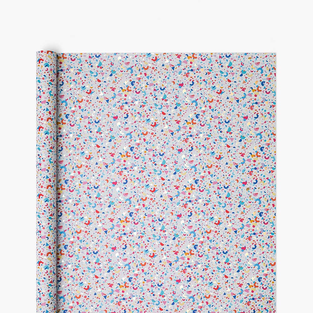 Gavepapir 5m Confetti Shapes