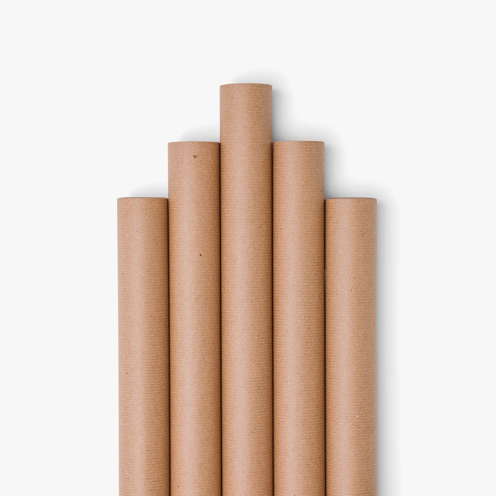 Gavepapir 5m Brun Kraft 5pk