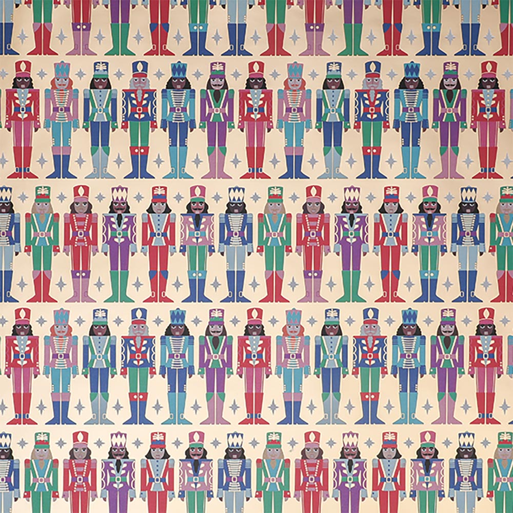 Gavepapir Jul 3m Nutcracker Brights