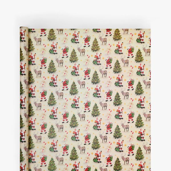 Gavepapir 3m Vintage Santa