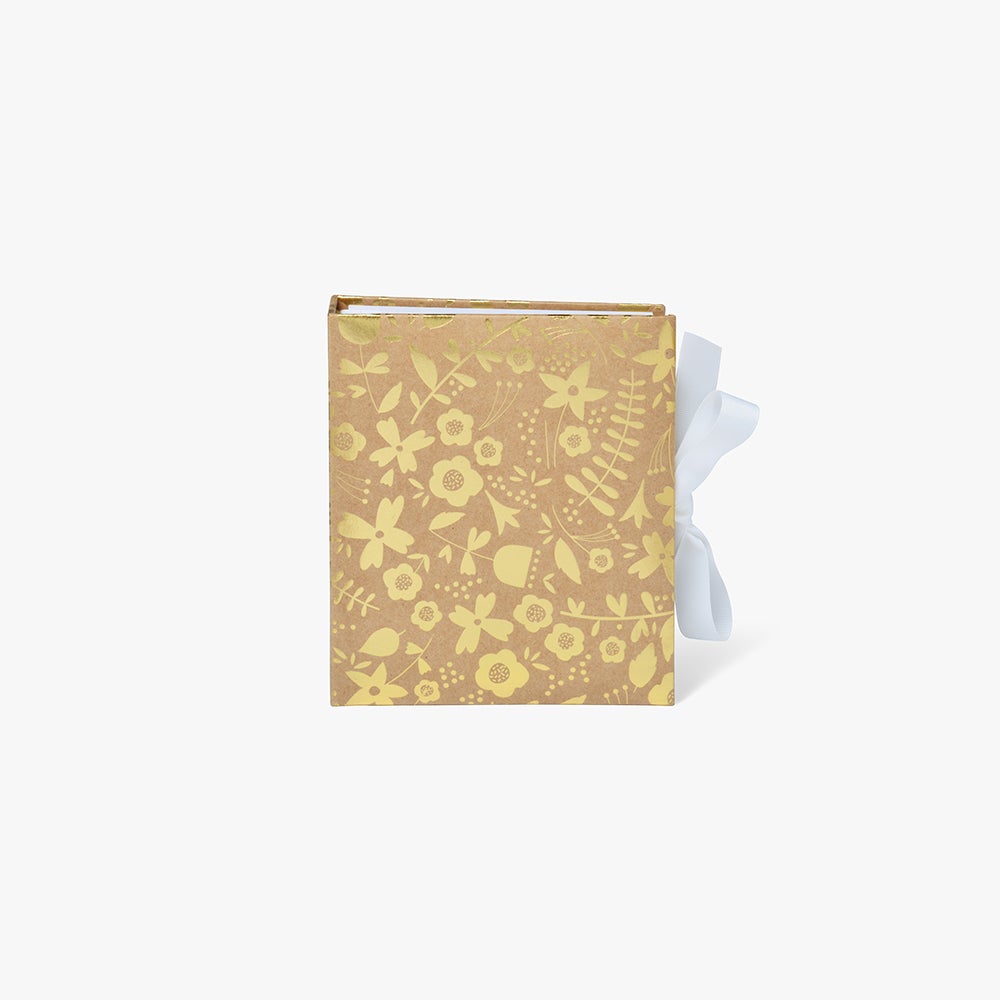 Album Kraft Gold Floral Slip In S