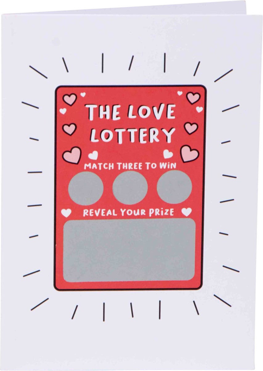 Kort Valentine The Love Lottery Scratch
